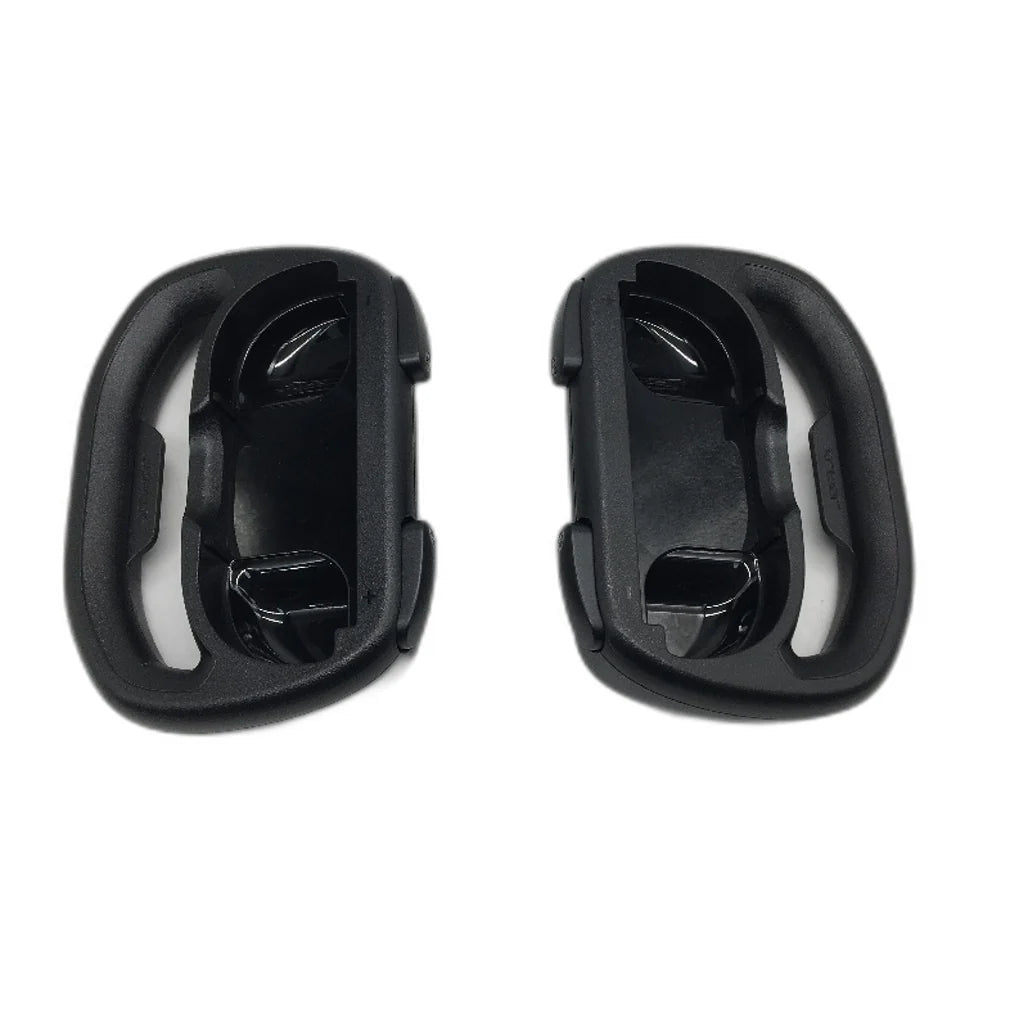 2 Pack Racing Steering Wheel for Nintendo Switch Joy-Con Controllers - Mario Kart Deluxe Accessory, Black