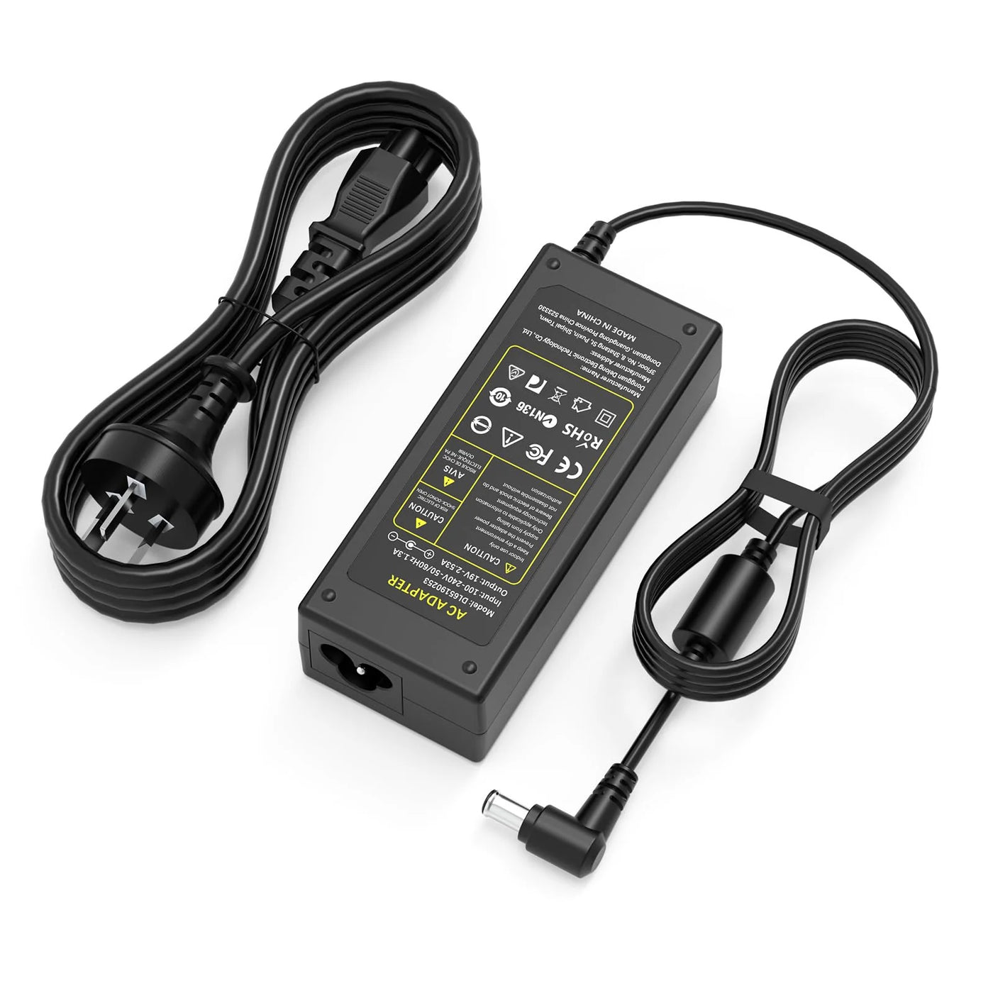Power Adapter 19V 2.53A 48W Compatible with LG LED LCD TV Monitor - 6.5mm x 4.4mm AC/DC Charger