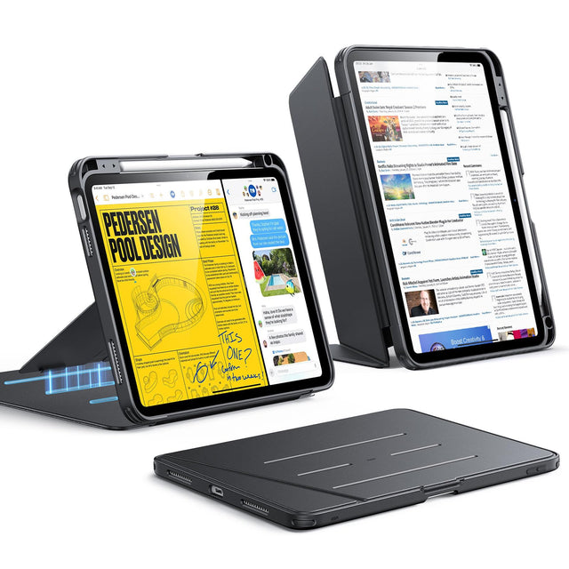 Vertical Stand Case for iPad 10th/11th Gen 11" A16 (2025/2022) - Black