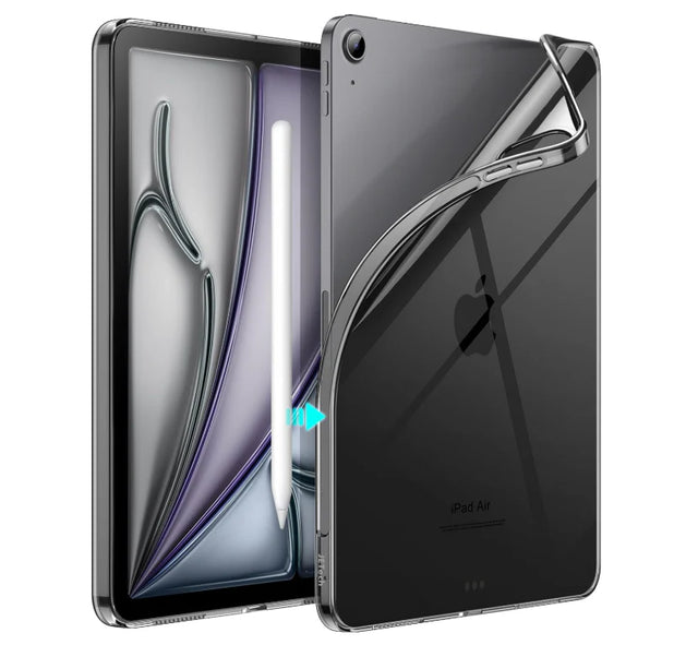 Shockproof Transparent Case for iPad Air 11-Inch - Black Tablet Cover