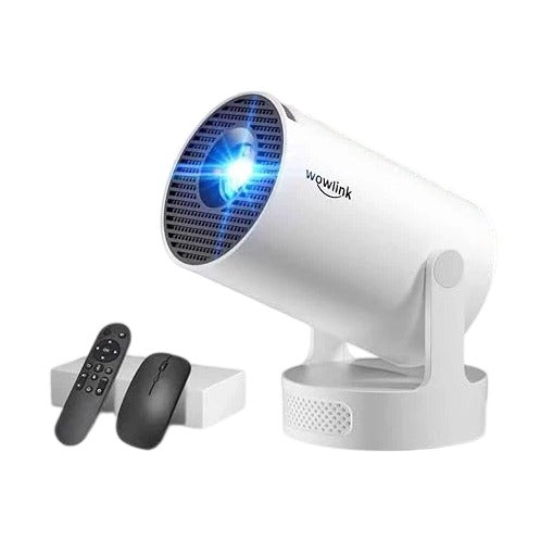 W210 Mini Home Theatre Projector with Auto Keystone & Wireless Mouse - Demo/Open Box (White)