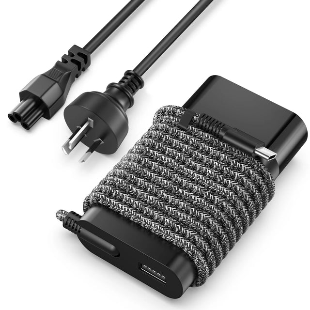 65W USB-C Slim Laptop Charger for HP Spectre EliteBook ProBook Fast Charging Power Adapter