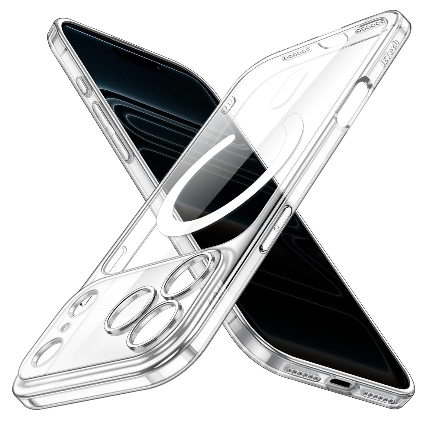 Magnetic Clear Case for iPhone 17 Pro Max 6.9-Inch, Ultra-Thin Slim Fit with MagSafe Compatible, Full Camera Protection, TPU+PC Lightweight Cover