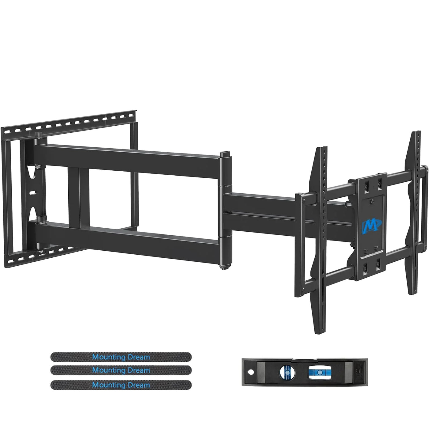 Heavy-Duty TV Wall Mount for 42-90 Inch TVs, Articulating Full Motion with Tilt and Swivel, Fits VESA 200x100 to 800x400 mm, Black, Supports Up to 68 kg