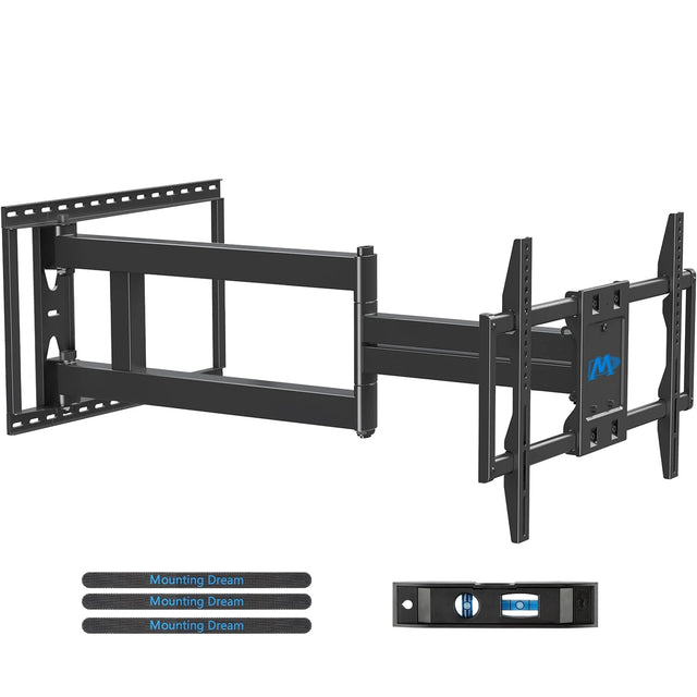 Heavy-Duty TV Wall Mount for 42-90 Inch TVs, Articulating Full Motion with Tilt and Swivel, Fits VESA 200x100 to 800x400 mm, Black, Supports Up to 68 kg