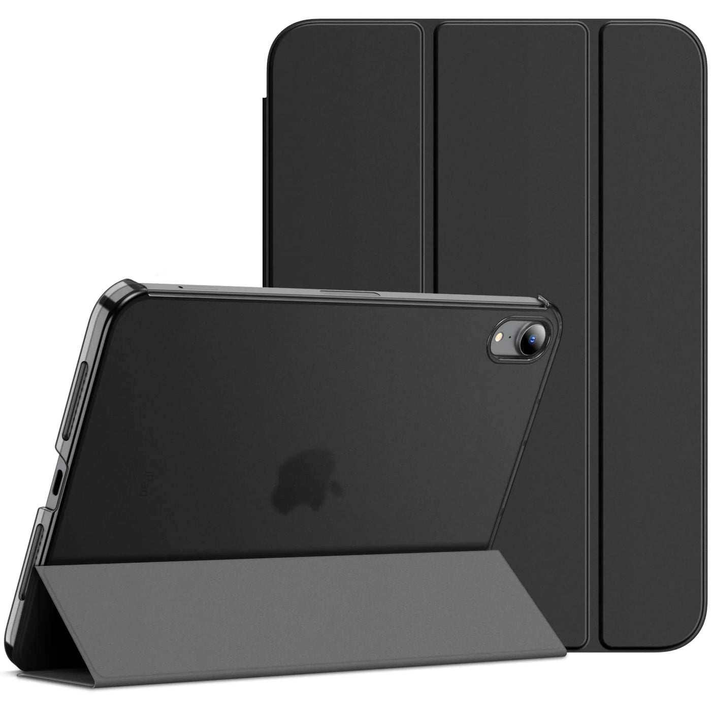 Black Case Compatible with iPad Mini (A17 Pro, 2024 Model, 7th Gen) and iPad Mini 6 (2021)