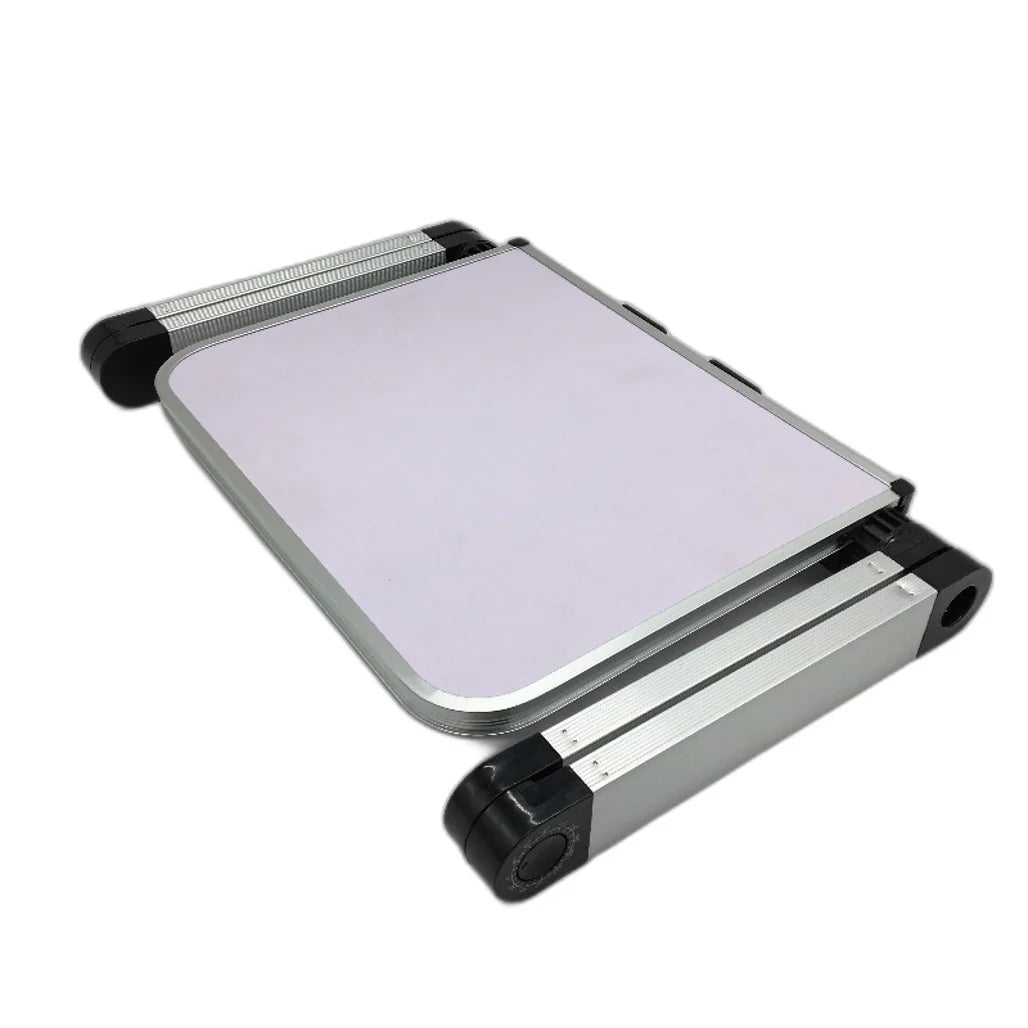 Lavender Aluminum Laptop Stand with 360° Rotating Joints, Multifunctional Tray 30x24cm