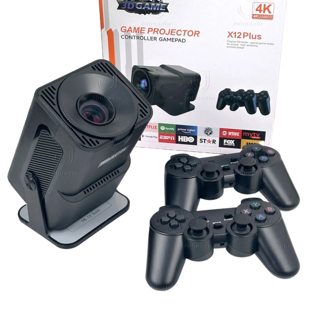 Portable Mini Game Projector, Multifunctional Smart Projection for Home Entertainment - Christmas Gift Idea with 4GB Memory