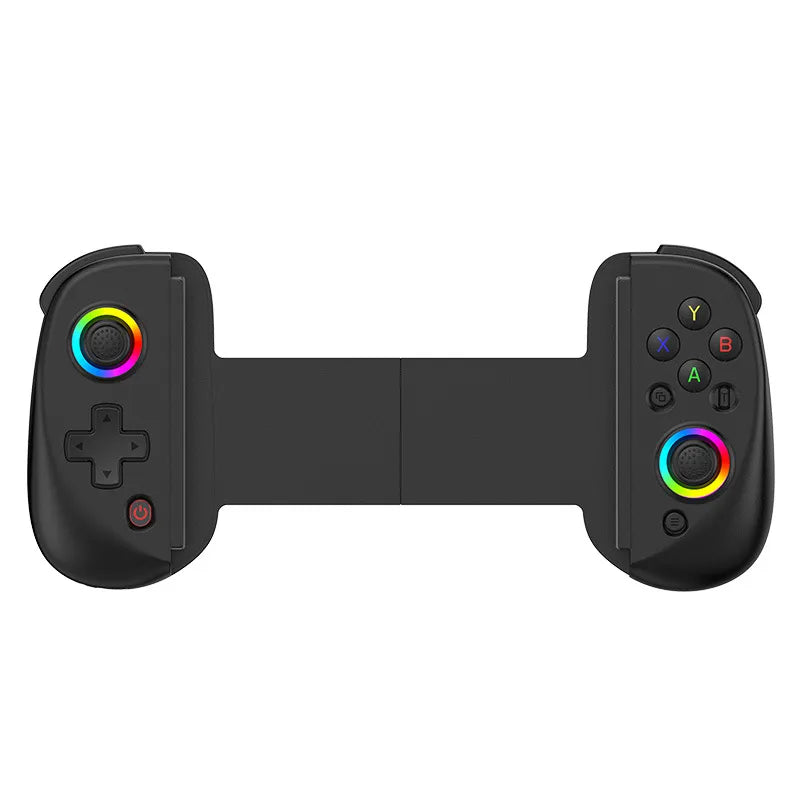 D8 Bluetooth Retractable Gamepad Grip Handle with RGB Lights for Tablet and Phone