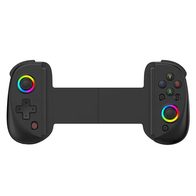 D8 Bluetooth Retractable Gamepad Grip Handle with RGB Lights for Tablet and Phone