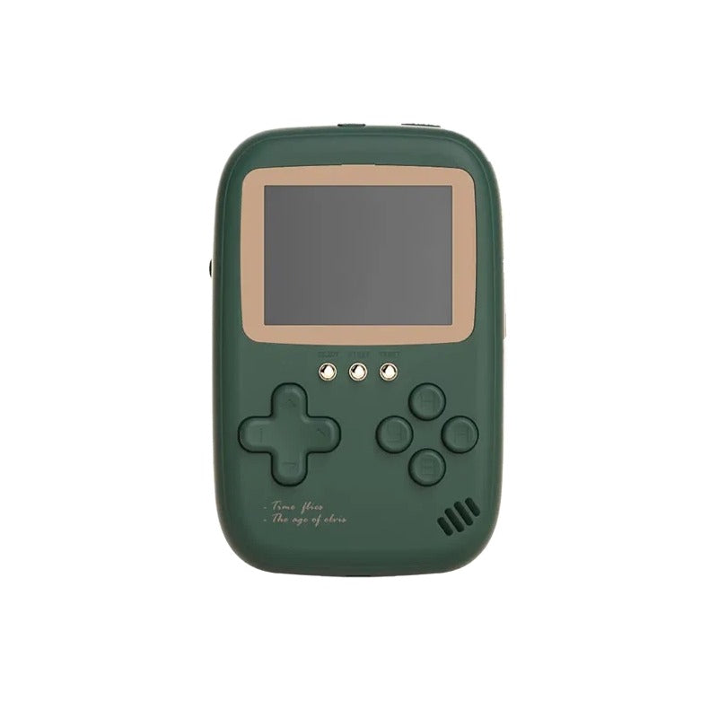 500-in-1 Retro Handheld Game Console with Built-in Power Bank, Portable Classic FC Games Player for Travel and Home Entertainment-green