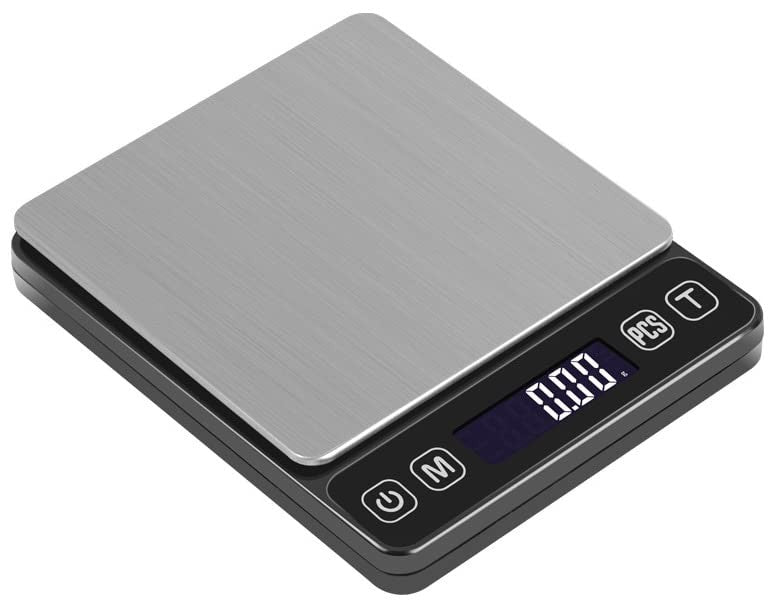 Portable Digital Mini Scale 500g/0.01g High Precision, Backlit LCD, Auto-Off, for Kitchen, BBQ, Food, Jewelry - Home Kitchen Accessories, Grilling Accessories
