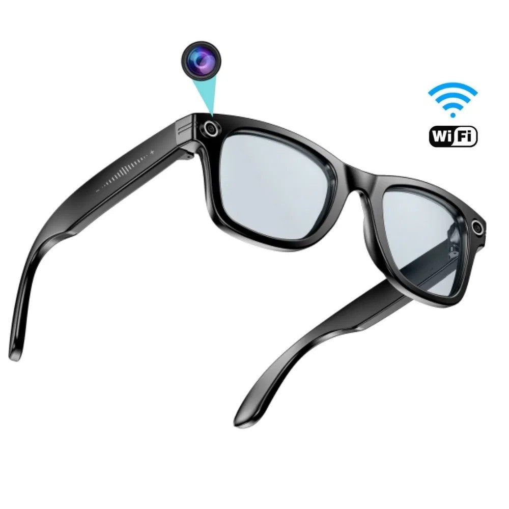 AI Smart Glasses with 4K Camera, Color Change Eye Protection, IP65 Waterproof, Bluetooth 5.0