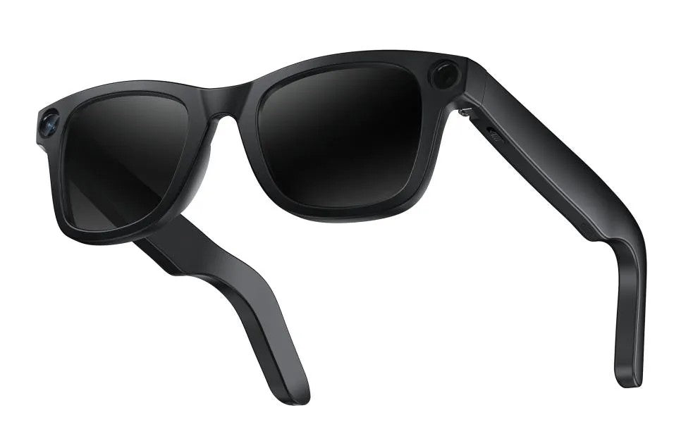 AI Smart Glasses with 8MP Camera, Video Recording, Bluetooth Calling, Voice Assistant, Cyan