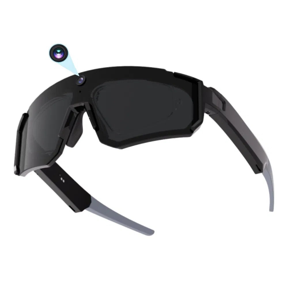 AI Smart Glasses with 800W HD Camera, BT 5.3, UV Protection, Video Recording, Translation, Black
