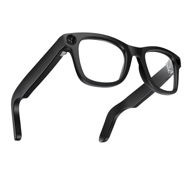 AI Smart Camera Glasses, 1080P Video Recording, Voice Translation, Bluetooth Call, Black