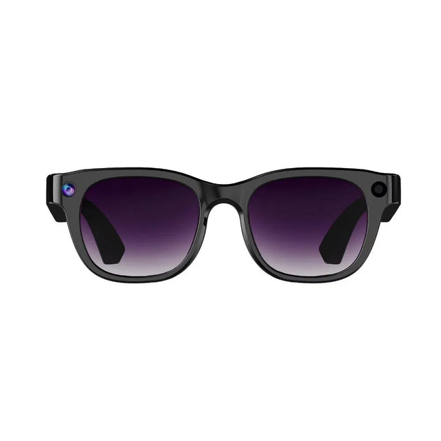 Smart Glasses with Video Camera Recording, Bluetooth Audio, USB, Digital, Sunglasses Style
