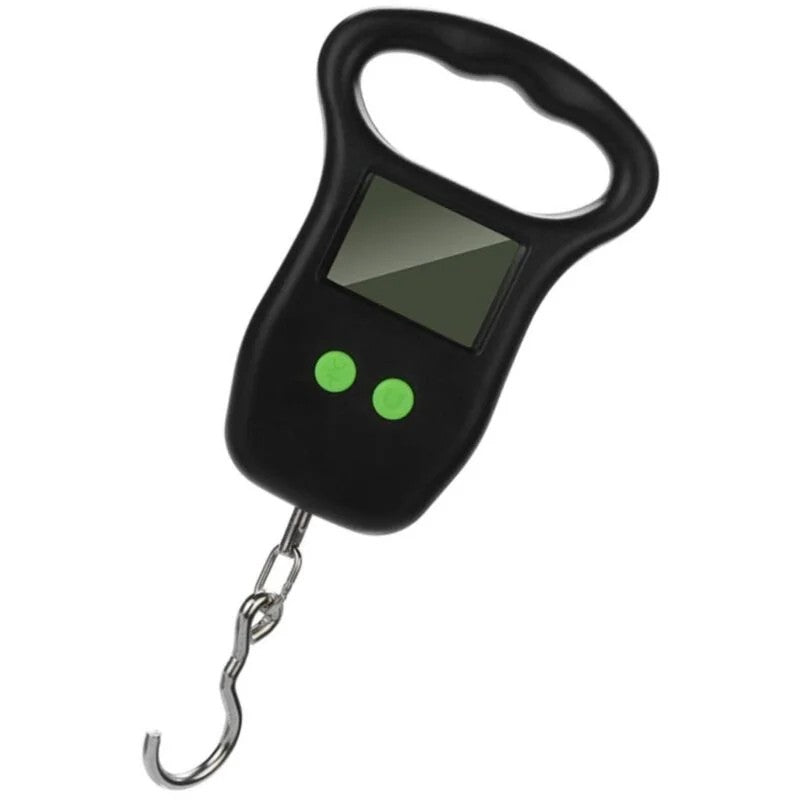 Portable Luggage Scale with Hook, Hanging LCD Display, Digital Weight Scale for Travel, Fishing, and Mailing - Accurate & Compact