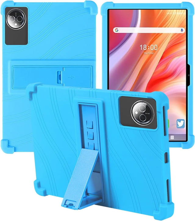 Soft Silicone Case for FEONAL 2025 11 Inch Tablet, Shockproof Kids Friendly with Adjustable Kickstand, Protective Cover for FEONAL 2025 (blue)