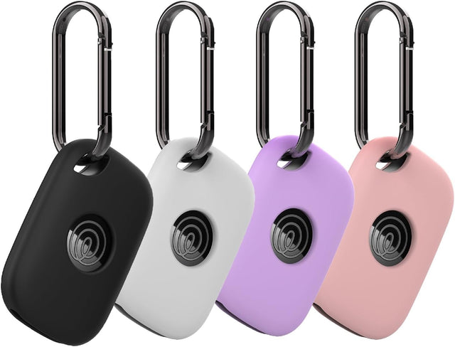 4 Pack Silicone Case Cover for Tile Pro 2024 Bluetooth Tracker, Soft Protective Shockproof Skin with Keychain