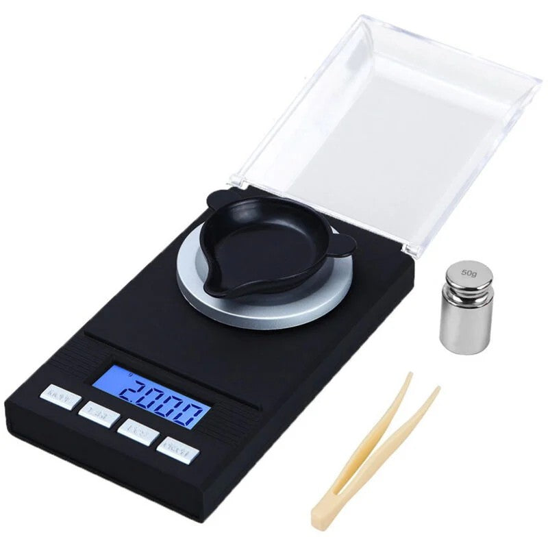 50g x 0.001g Precision Milligram Scale, LED Display, for Jewelry, Kitchen, Pocket Size