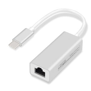 USB C to RJ45 Ethernet Adapter, Aluminum, 100Mbps, Plug & Play for Laptop Phone