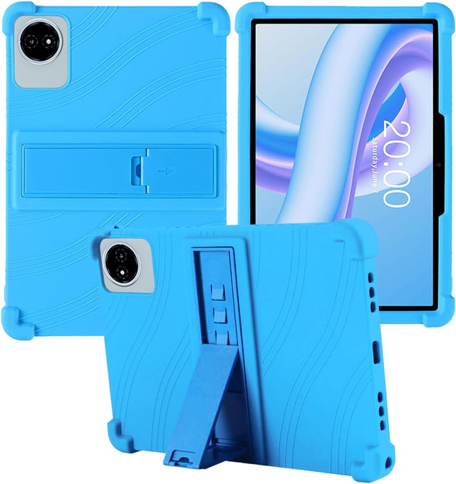 Compatible with TECLAST M50 Plus 10.1 Case, Soft Silicone Stand Shockproof Kids Friendly (SkyBlue)