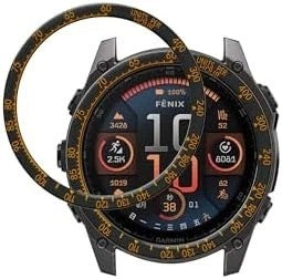 Stainless Steel Watch Bezel for Garmin Fenix 8 47mm, Racing Case Cover