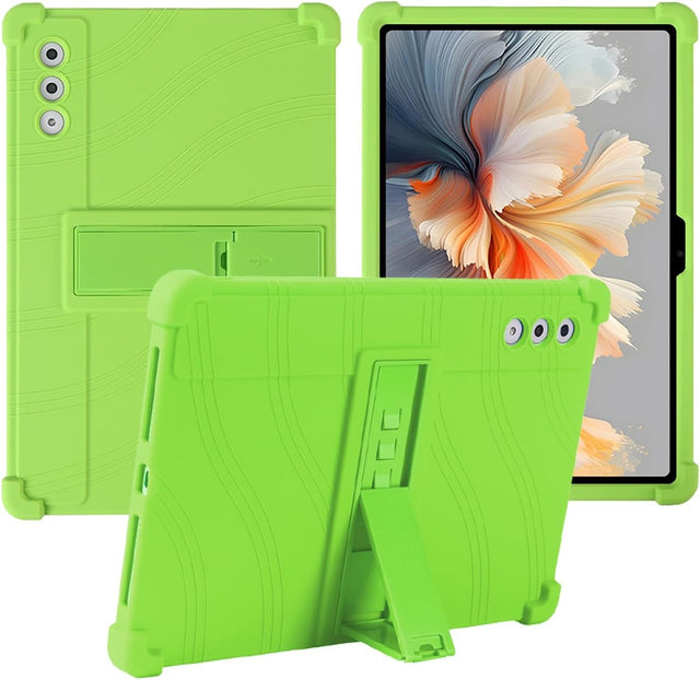 Silicone Tablet Case Compatible for Lenovo Yoga Tab Plus 12.7", Adjustable Stand, Shockproof, Kids Friendly, Orange