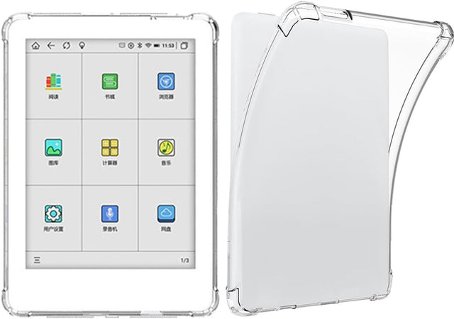 Clear Soft TPU Case Compatible with Meebook M8/M8-1S 7.8", Ultra-Thin Shockproof Cover, DIY Back