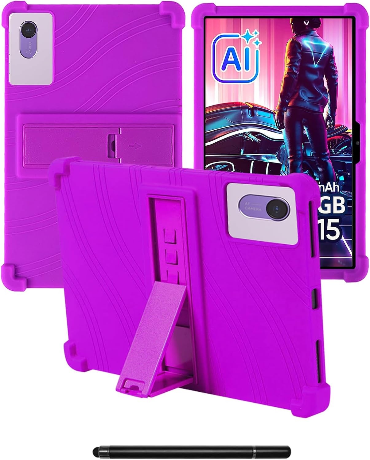 Purple Compatible with Plimpton PlimPad P2/SHARECLOUD P10_T Silicone Shockproof Stand Case for Kids