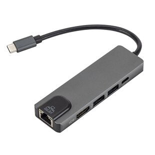 5-in-1 USB C Hub, Gigabit Ethernet, for Phone, Tablet, Steam Deck