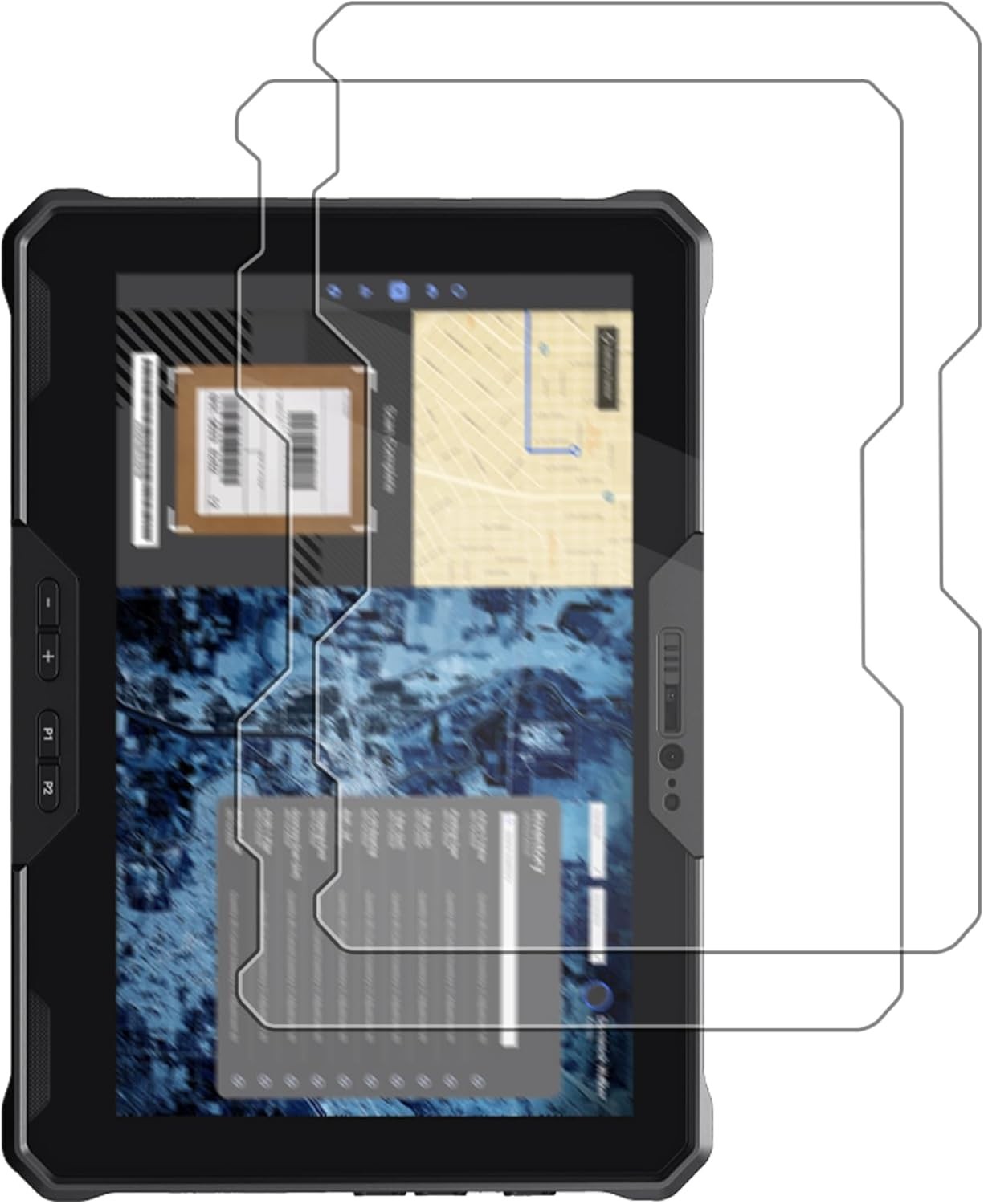 2 Pack Screen Protector Compatible with DELL Latitude 7030 Rugged Extreme 10.1 Inch, Anti-Scratch PET Film, High Transparency