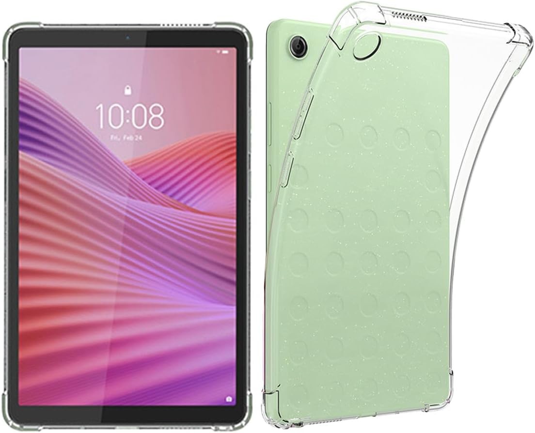 Compatible with Lenovo Tab One 2025 8.7" Case, Soft TPU Shockproof Ultra-Thin Cover for Kids, Clear