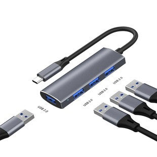Private Mold Type-C Hub to USB 2.0 Splitter Multi-Port Expansion for Phone Tablet Laptop