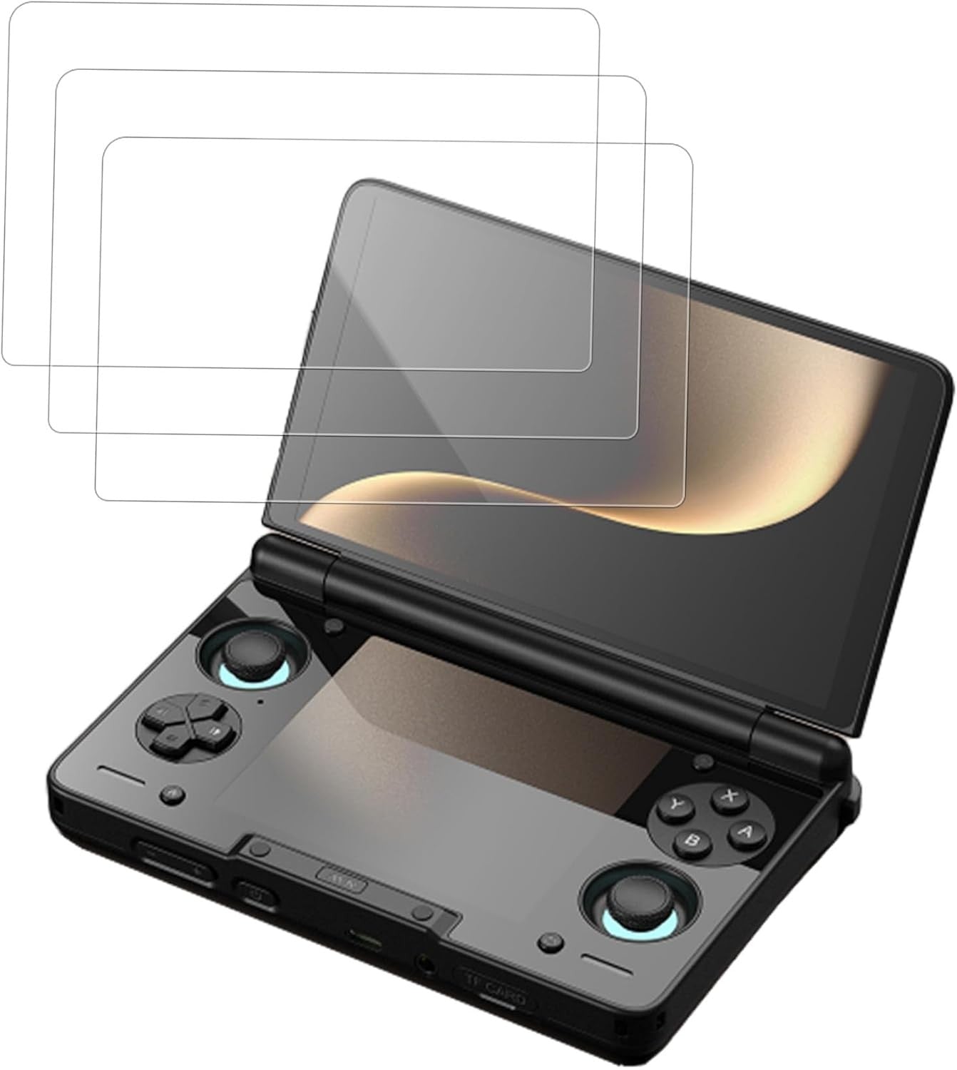 3 Pack Tempered Glass Screen Protector for AYN Thor 6 Inch Handheld Gaming Console, 9H Hardness Anti-Scratch High Transparency Touch Sensitive