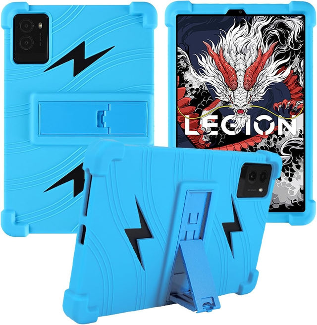 Silicone Case Compatible with Lenovo Legion Y700 2025 Gen3 Tablet Stand Shockproof Kids SkyBlue