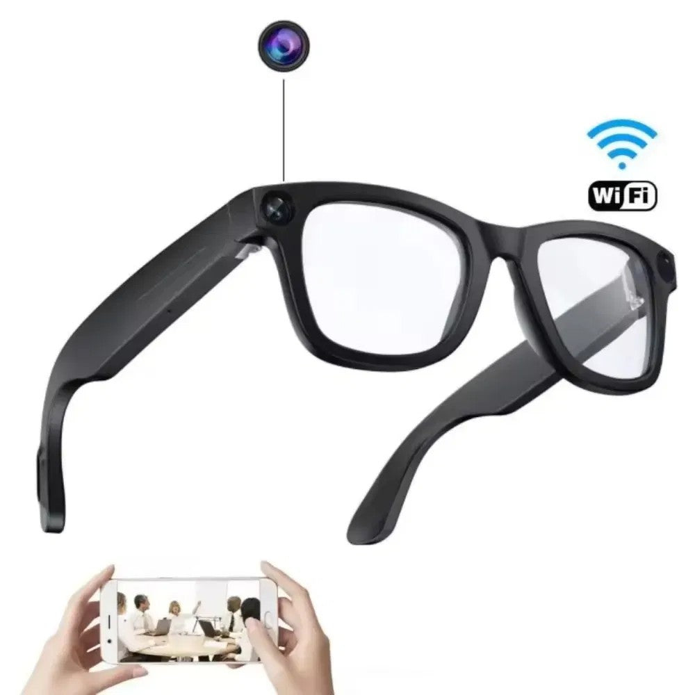 AI Smart Glasses with Translation, 8MP Camera, Video Record, BT Call, Wi-Fi