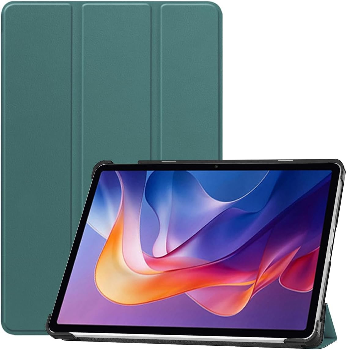 Compatible with Xiaomi Redmi Pad 2 11" Tri-Fold Tablet Case with Auto Sleep/Wake, Full Protection PU Leather Cover, Scratch Resistant