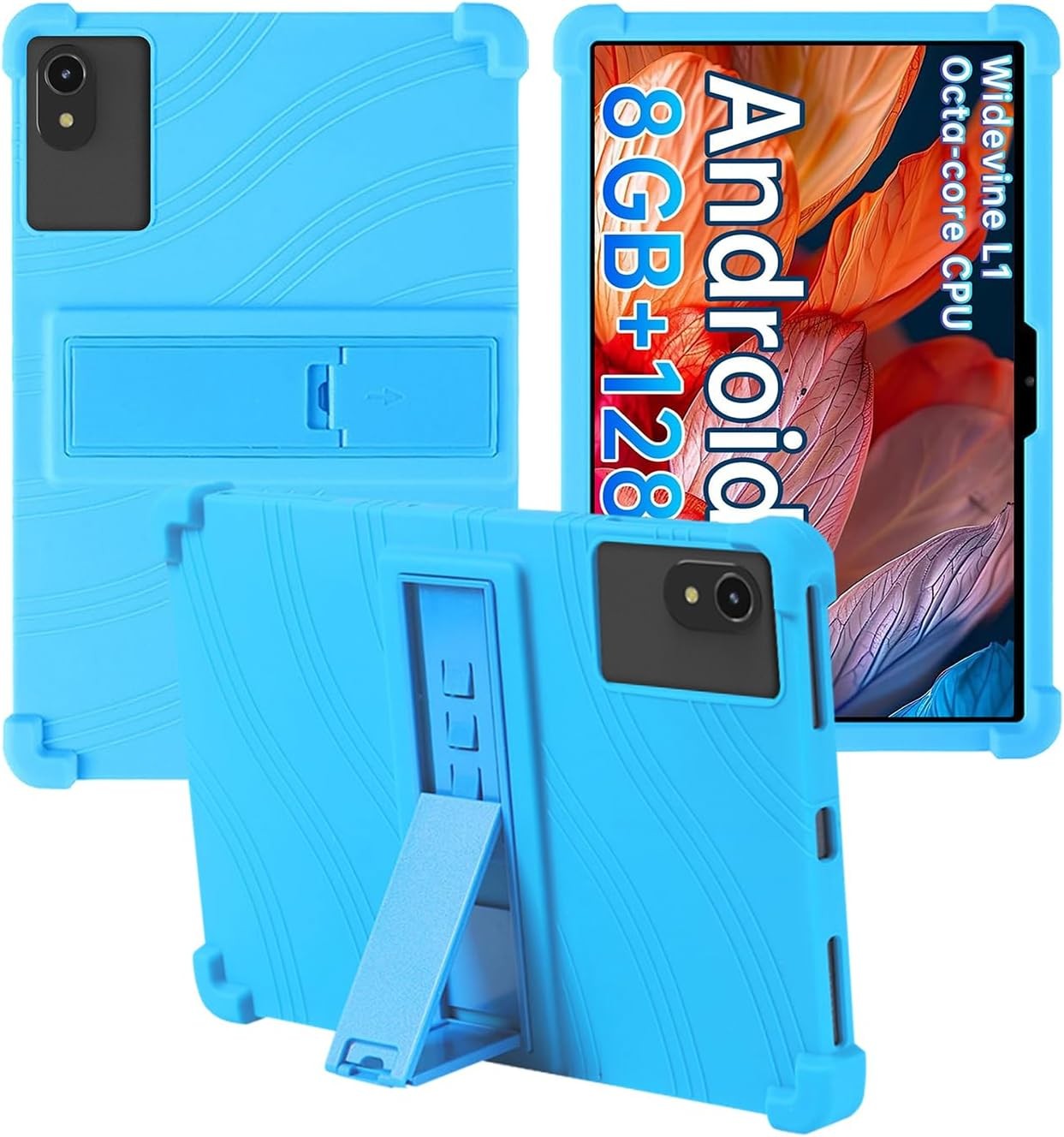 Silicone Case Compatible with ApoloSign EP1095T/UMIDIGI G9 Tab 11, Adjustable Stand Kids