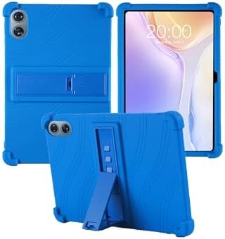 Silicone Case Compatible with Odea A12 12" Tablet, Soft, Adjustable Stand, Shockproof, Kids, Blue