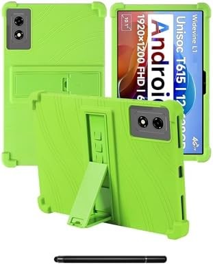 Compatible with BNCF Bpad 10 Case, Soft Silicone Shockproof Kids Friendly Stand (Green)