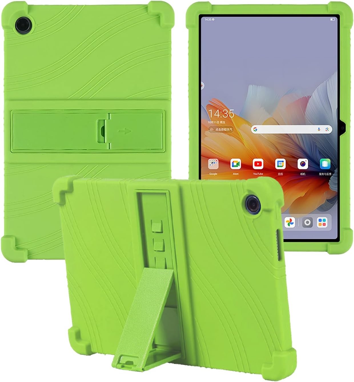 Soft Silicone Case Compatible with Lenovo Tab 10.1 Inch, Kids Friendly with Stand