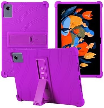 Soft Silicone Tablet Case for Lenovo Idea Tab Plus 12.1", Adjustable Stand, Shockproof, Kids Friendly