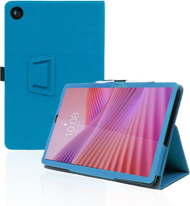 PU Leather Case for Lenovo Tab One 8.7", Folding Stand, Pencil Holder, Wrist Strap