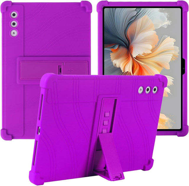 Soft Silicone Tablet Case for Lenovo Yoga Tab Plus 12.7", Adjustable Stand, Shockproof, Kids Friendly
