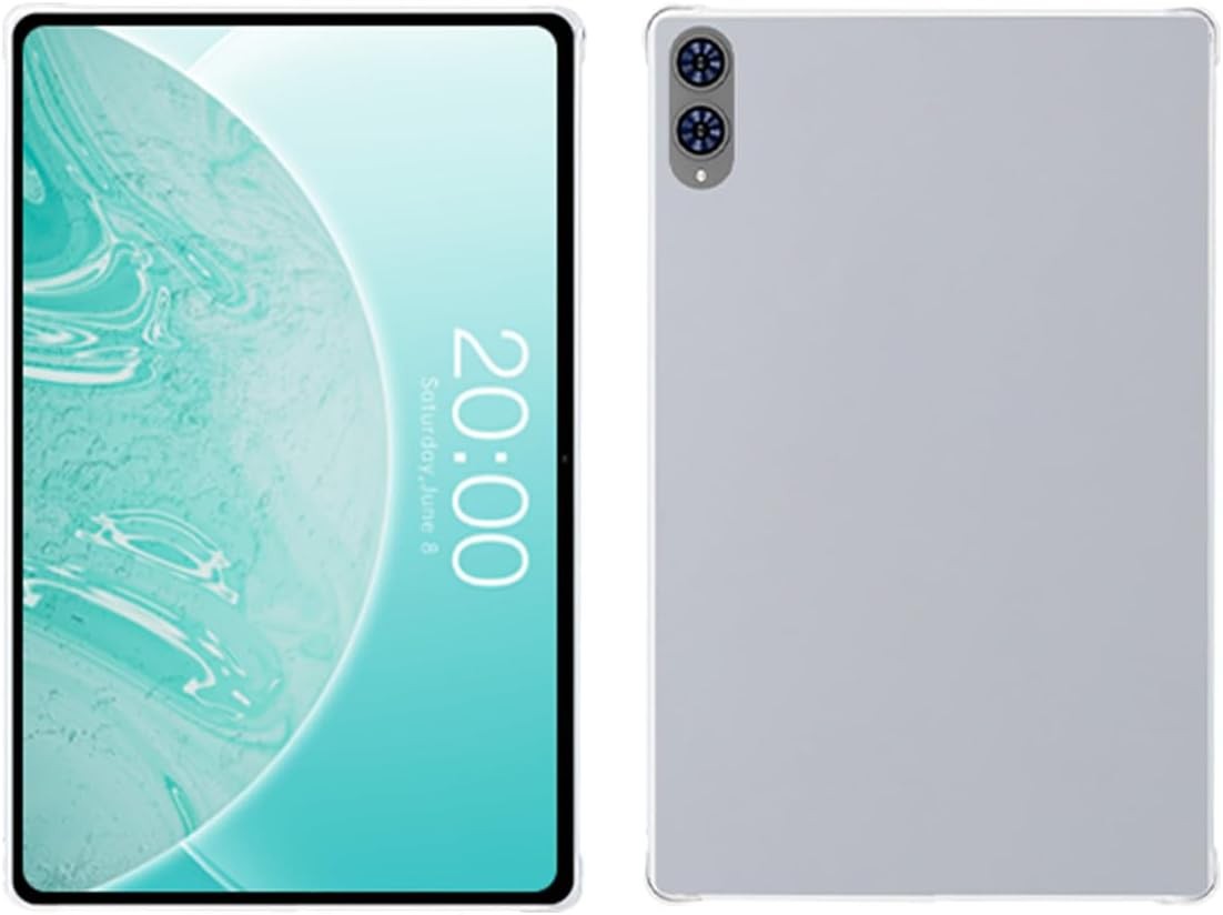 Clear TPU Case for Teclast T65 2025 13.4 Inch Tablet, Ultra-Thin Slim Fit Shockproof Cover, Soft Silicone Kids Friendly Protective Case