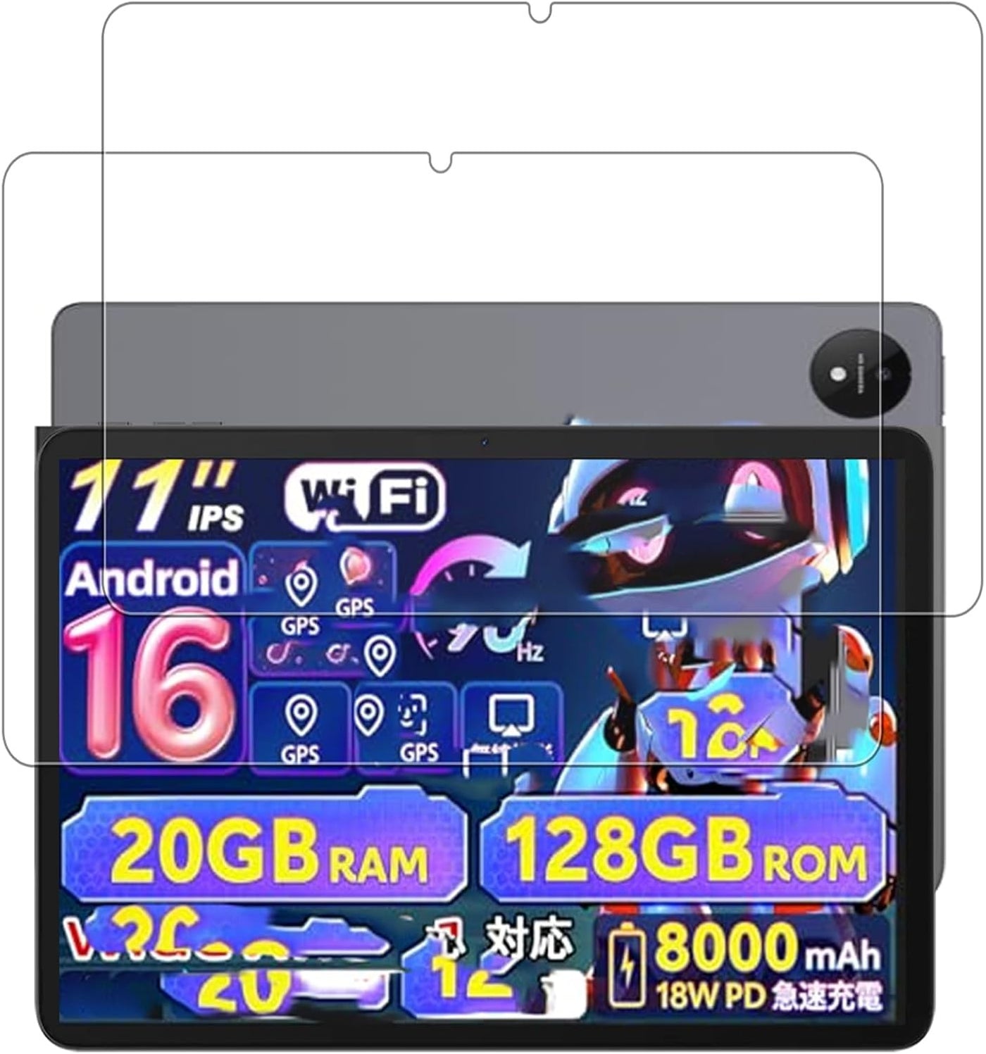 [2 Pack] Tempered Glass Screen Protector for Raemond M70 11 Inch Tablet, 9H Hardness Anti-Scratch, High Transparency, Touch Sensitive