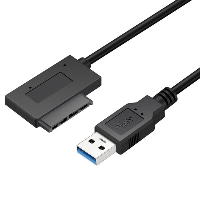 SATA to USB 3.0 Adapter Cable for Laptop Optical Drive, External 7+6 Pin Converter
