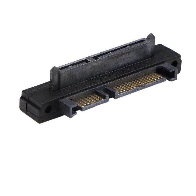 SATA 7+15pin 90 Degree Angled Male to Female Adapter, Hard Drive Connector Converter